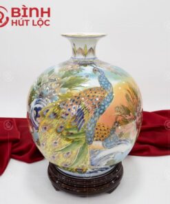 binh-hut-loc-ve-vang-24k-chim-cong-ngan-hoa-cong-danh-phu-quy-cao-30cm